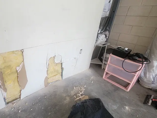 Interior Wall Repair — before stage