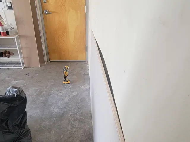 Interior Wall Repair — in progress stage
