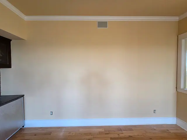 Wall Repair and Paint Preparation — completed stage