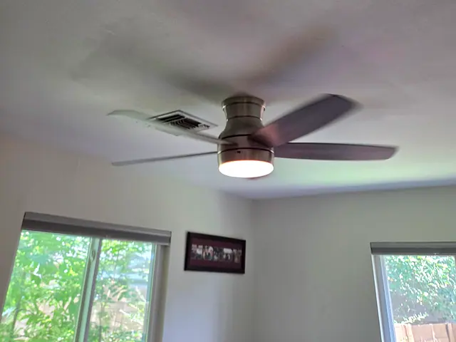 AC Water-Damage Ceiling Repair — completed stage