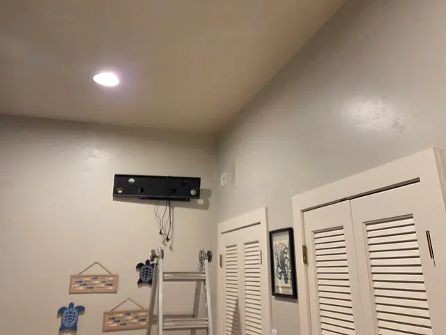 AC Water-Damage Ceiling Repair — completed stage