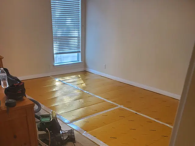 Hardwood Flooring Installation — before stage