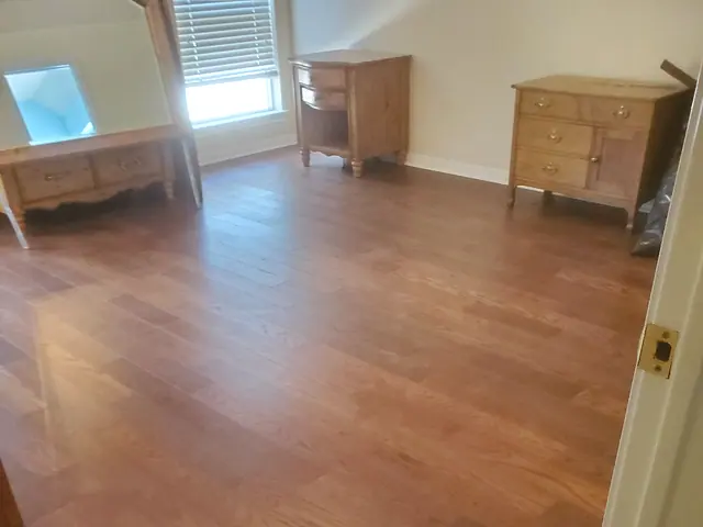 Hardwood Flooring Installation — in progress stage