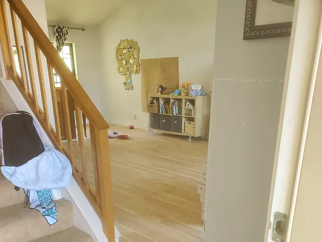 Hardwood Flooring Installation — completed stage
