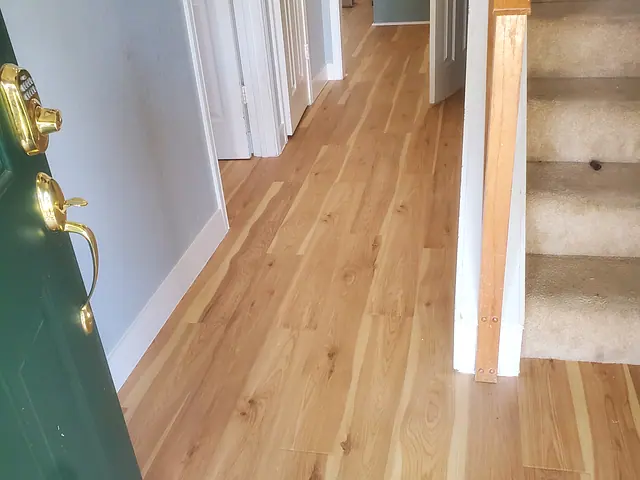 Hardwood Flooring Installation — completed stage