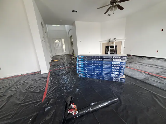 Hallway Flooring Update — before stage