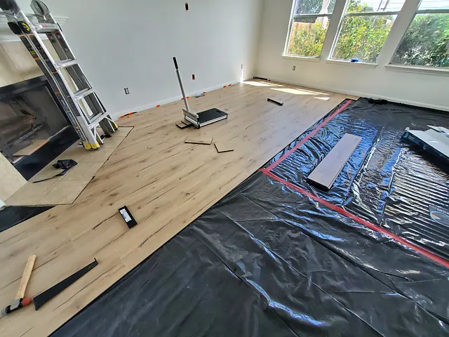 Hallway Flooring Update — before stage