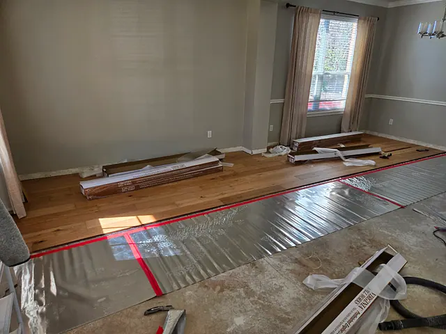Kitchen and LVP Flooring Installation — before stage