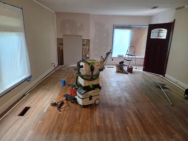 Wood Flooring Installation — before stage