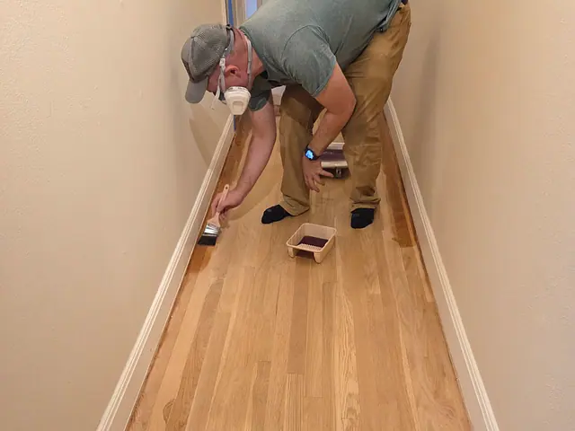 Wood Flooring Installation — in progress stage