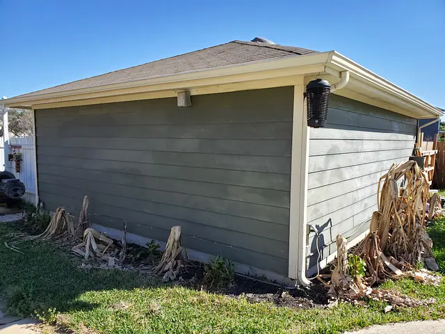 Exterior Home Repaint — in progress stage