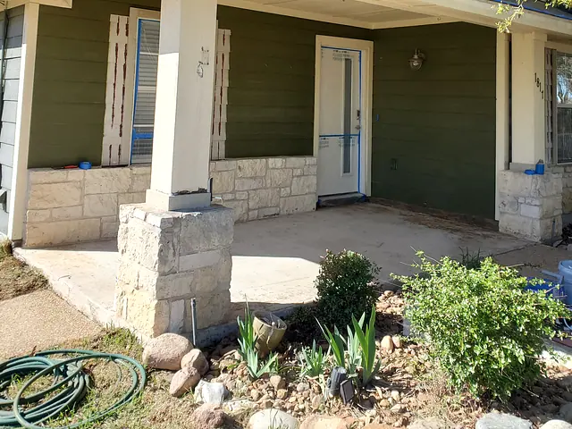 Exterior Home Repaint — in progress stage