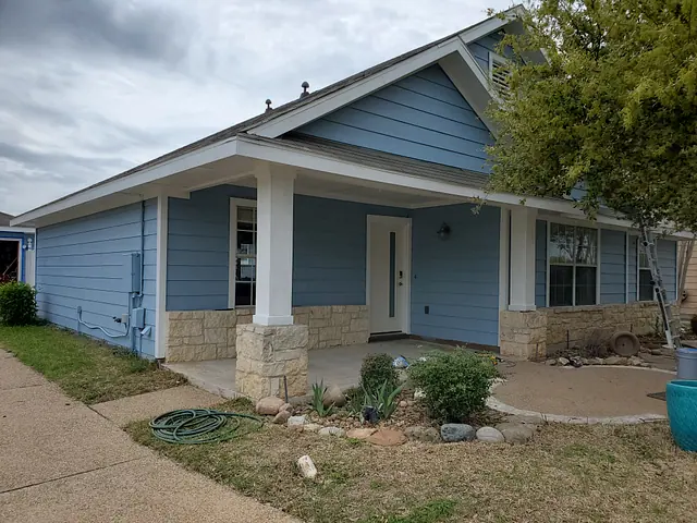 Exterior Home Repaint — in progress stage
