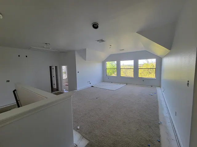 Interior Repaint and Stairwell Finish — in progress stage