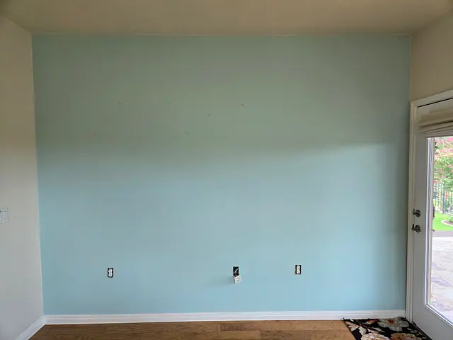 Bathroom Cabinet Refinishing — in progress stage