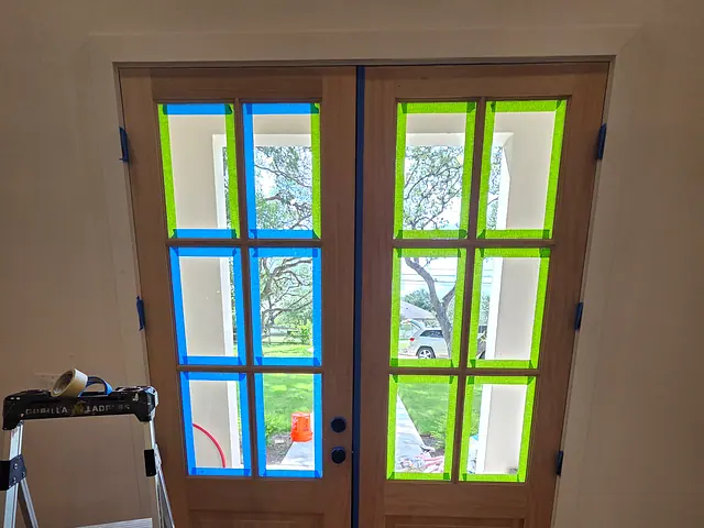 Entry Door and Stair Finish — before stage